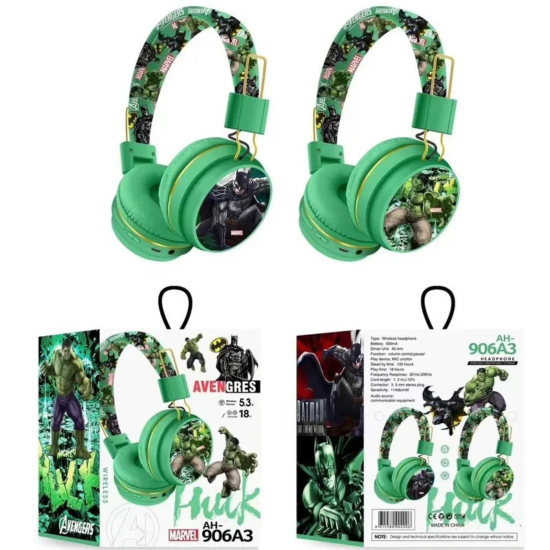 Słuchawki Bluetooth Avengers Iron Man Captain America – Niebieskie