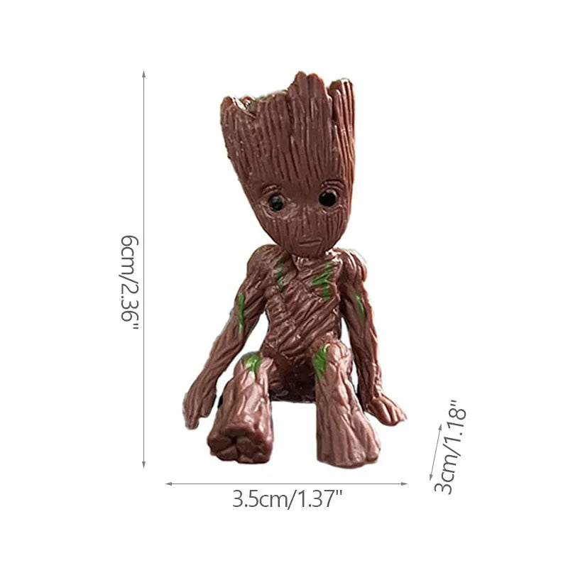 Brelok Baby Groot, figurka 3D - różne kostiumy, kolekcja