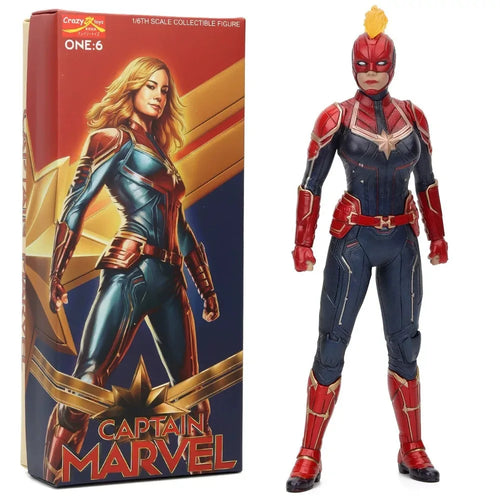 Kolekcjonerska figurka 1/6 Captain Marvel – czerwony hełm-maska