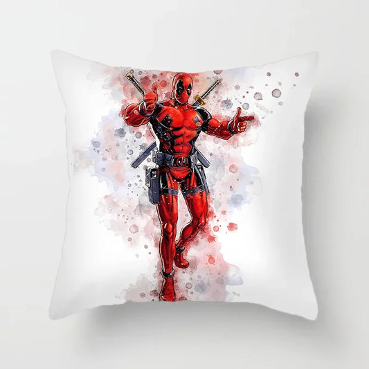 Poszewka na poduszkę Deadpool – artystyczna akwarela