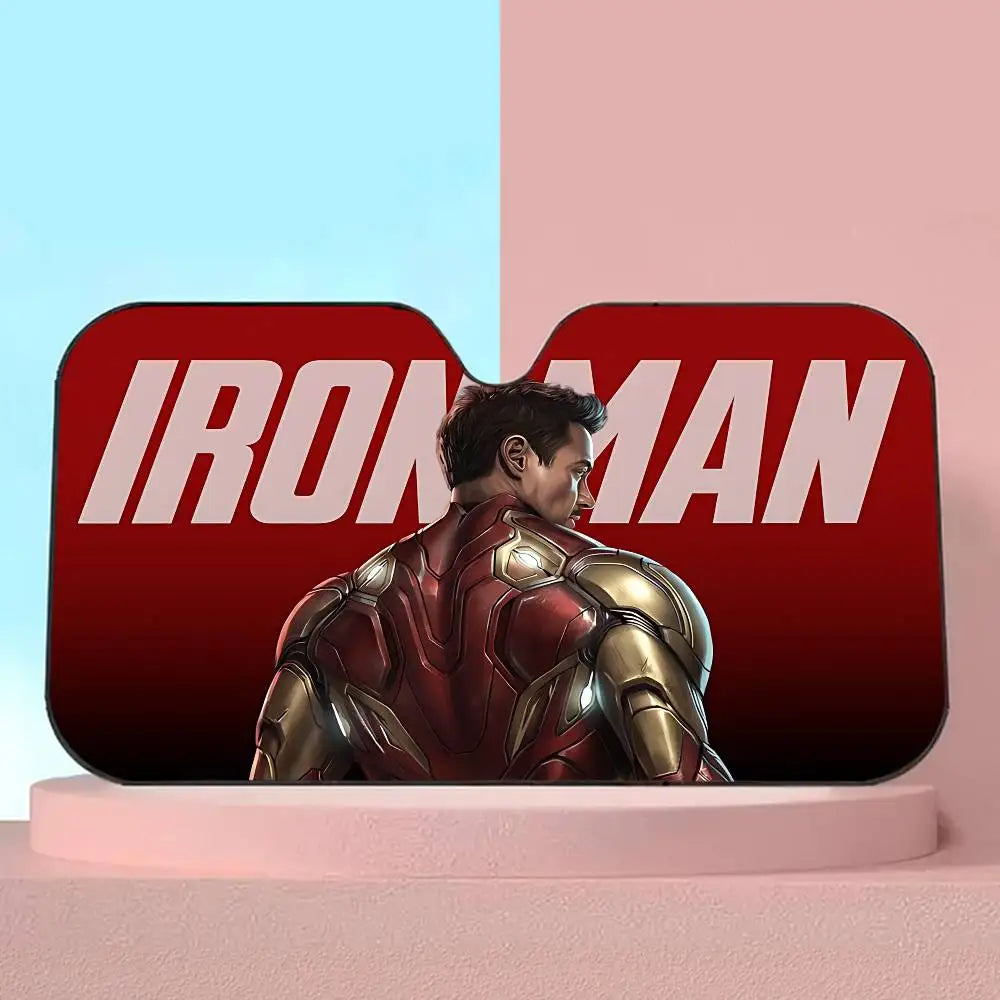 Osłona przeciwsłoneczna do samochodu Iron Man – ochrona szyby przed promieniowaniem UV