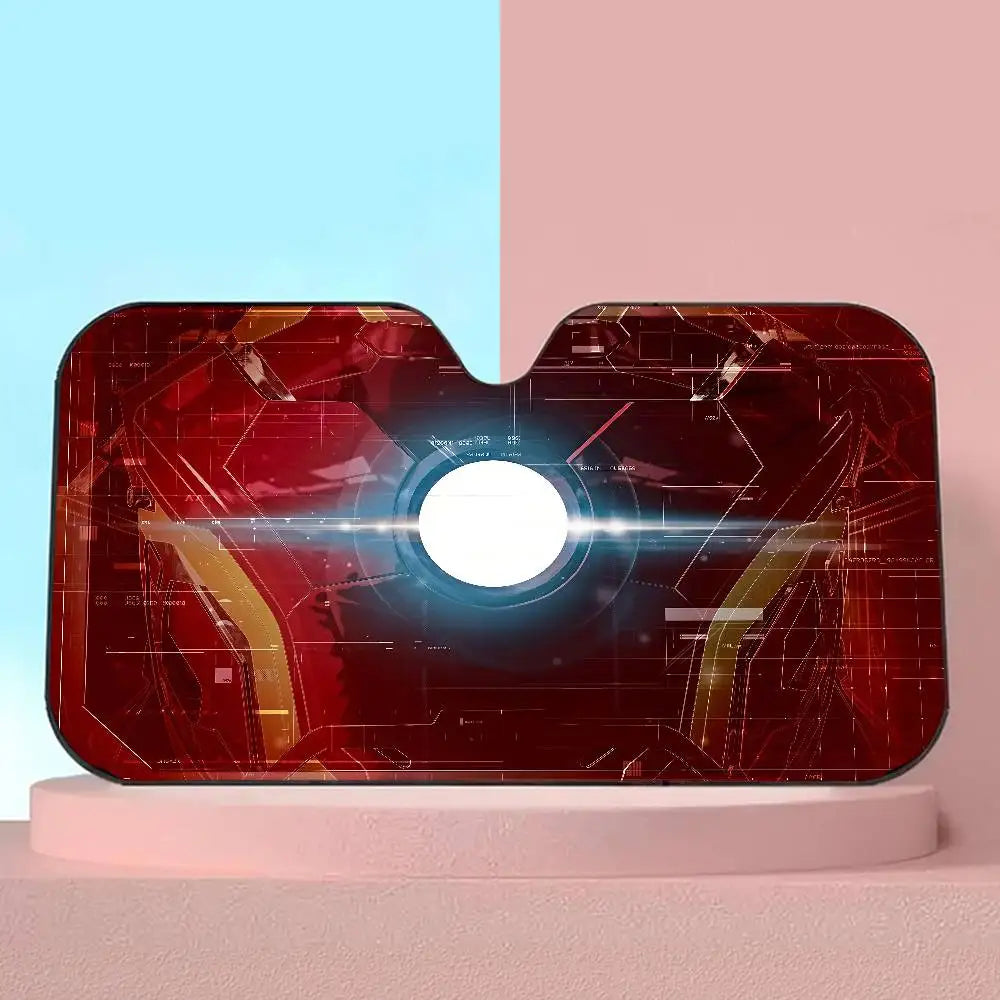Osłona przeciwsłoneczna do samochodu Iron Man – ochrona szyby przed promieniowaniem UV
