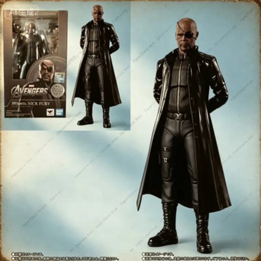 Figurka S.H.Figuarts Nick Fury – Bandai, długi płaszcz, dyrektor SHIELD